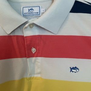 Mens Southern Tide Striped Polo